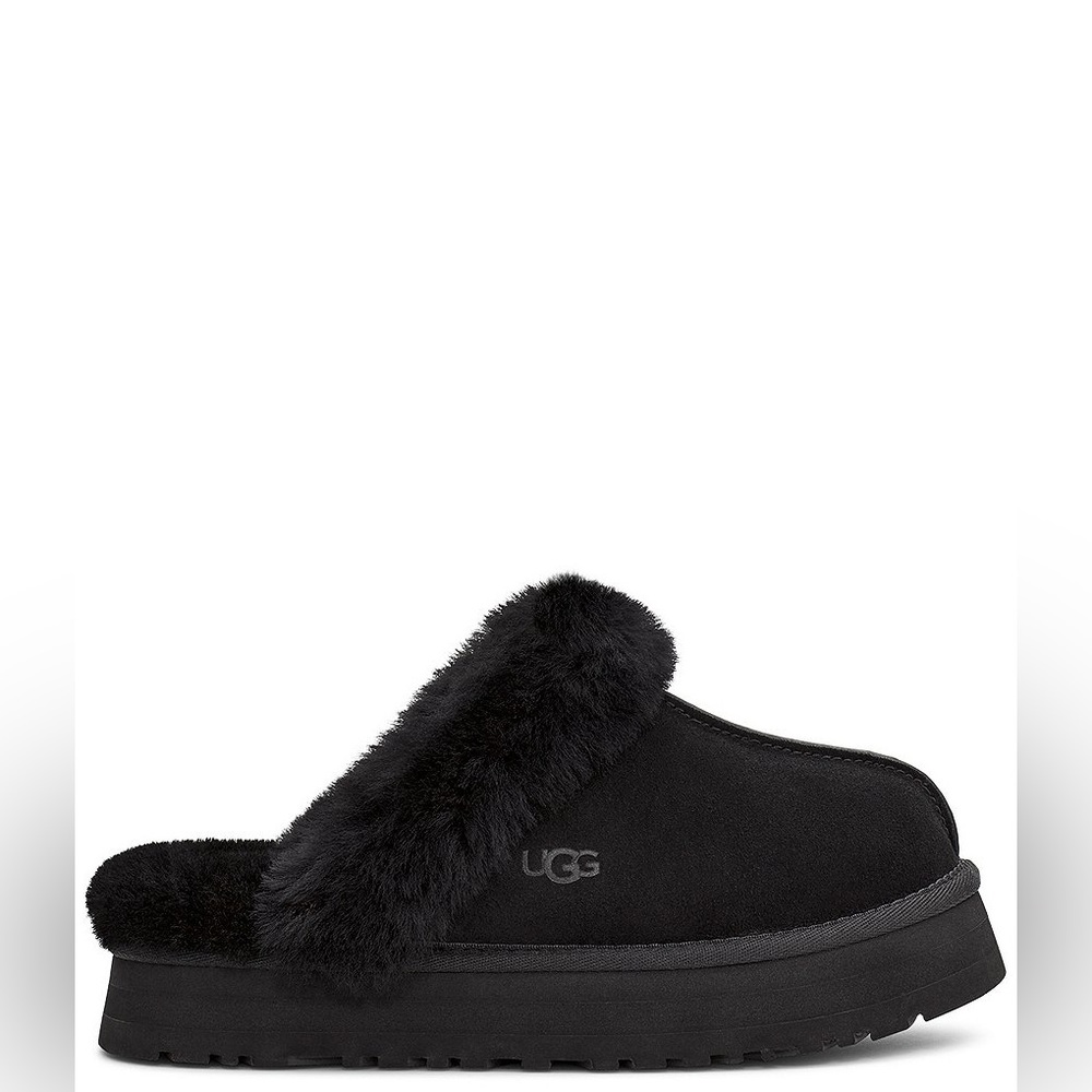 NEW!!! Women’s UGG Discquette Black Suede Mule Slippers Size 5M